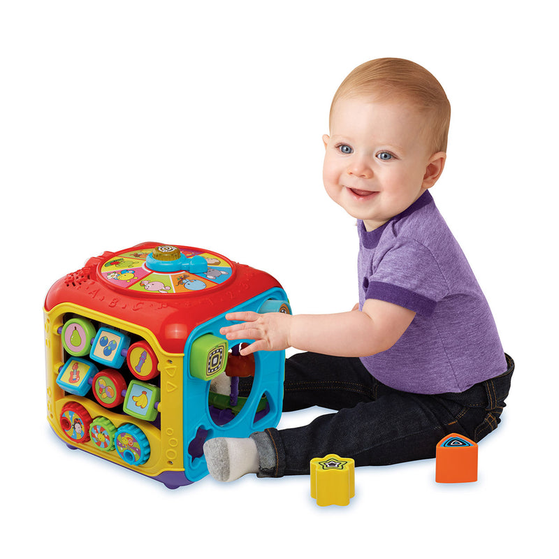 Afbeelding laden in galerijviewer, Vtech baby activiteiten kubus - educatief babyspeelgoed - dieren, cijfers en kleuren - cadeau - van 9 tot 36 maanden - rood

