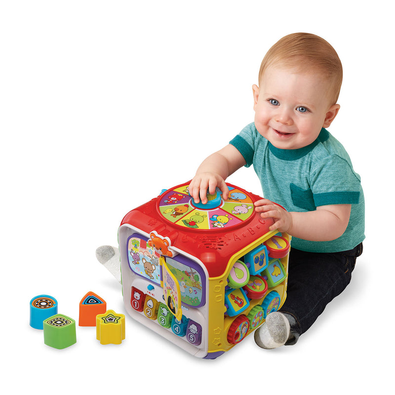 Afbeelding laden in galerijviewer, Vtech baby activiteiten kubus - educatief babyspeelgoed - dieren, cijfers en kleuren - cadeau - van 9 tot 36 maanden - rood
