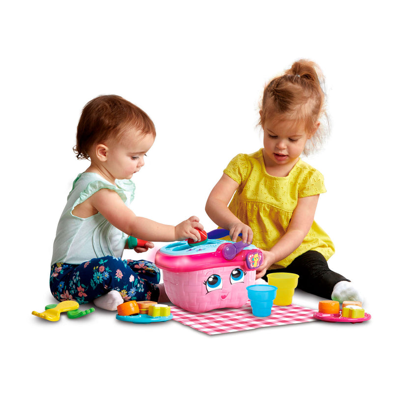 Afbeelding laden in galerijviewer, Vtech vormenpret picknickset - cadeau kinderen - educatief baby speelgoed - vormen, kleuren, etenswaren reacties - cadeau - 1 tot 4 jaar
