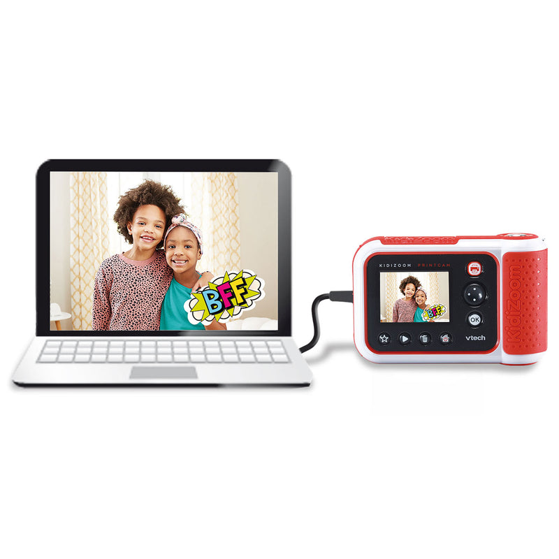 Afbeelding laden in galerijviewer, VTech Kindercamera KidiZoom PrintCam junior rood wit 4-delig
