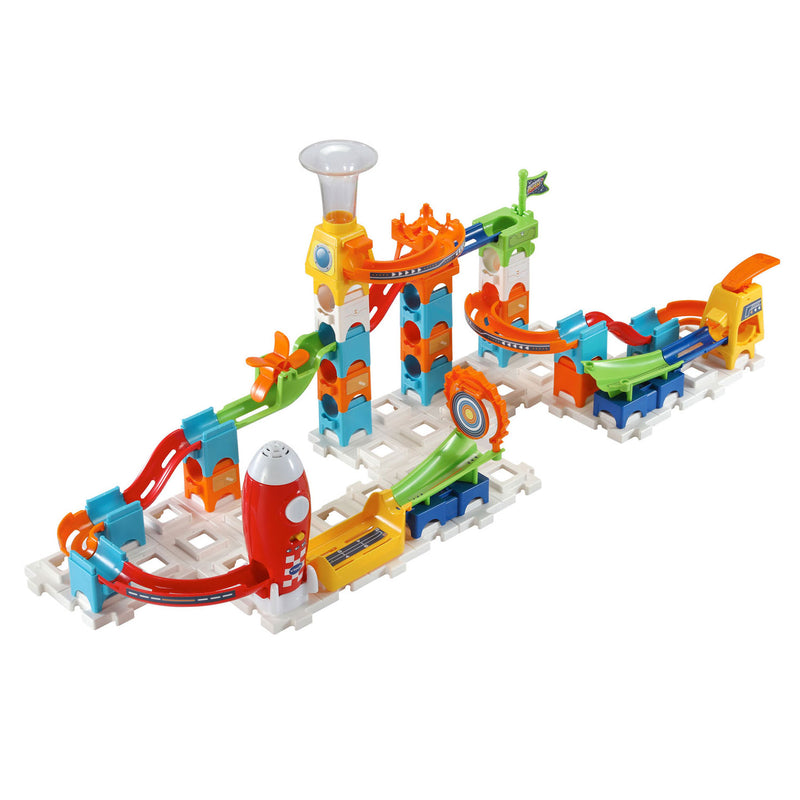 Afbeelding laden in galerijviewer, Vtech marble rush rocket set elektronisch m100e knikkerbaan - 79 onderdelen - incl. 10 knikkers met licht- en geluidseffecten - cadeau - speelgoed 3 tot 12 jaar
