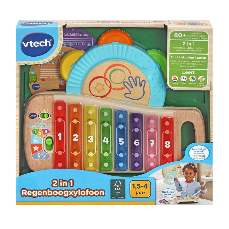 Afbeelding laden in galerijviewer, VTech Regenboogxylofoon 2in1
