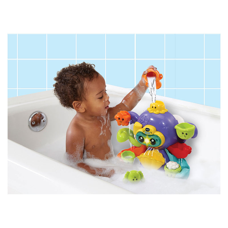 Afbeelding laden in galerijviewer, Vtech spetterpret badoctopus - badspeeltjes - badspeelgoed baby - rustgevende melodietjes liedjes - cadeau - speelgoed 1 tot 5 jaar
