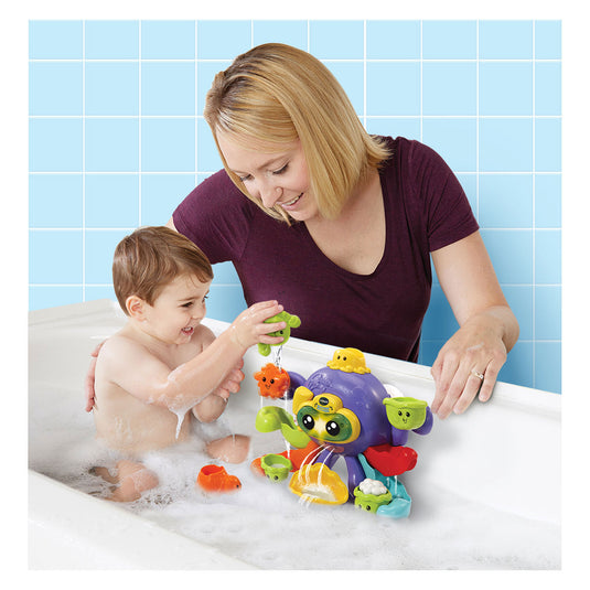 Vtech spetterpret badoctopus - badspeeltjes - badspeelgoed baby - rustgevende melodietjes liedjes - cadeau - speelgoed 1 tot 5 jaar