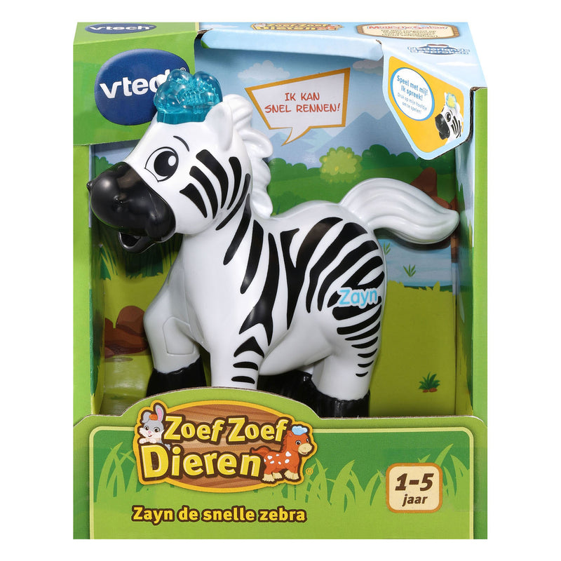 Afbeelding laden in galerijviewer, VTech Zoef Zoef Dieren Zayn de Snelle zebra
