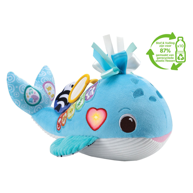 Afbeelding laden in galerijviewer, Vtech Green Knuffel en Leer Walvis
