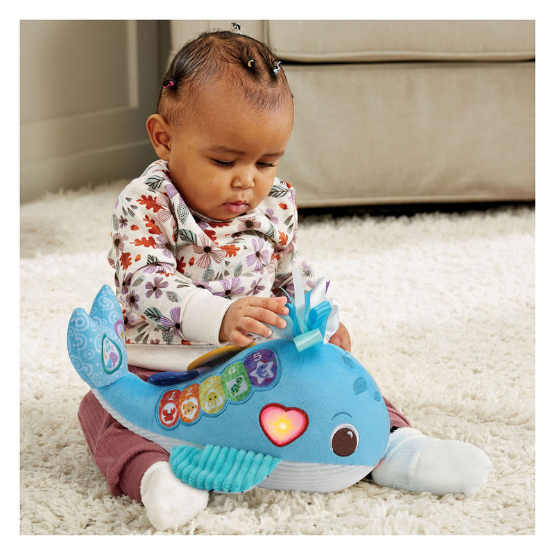 Afbeelding laden in galerijviewer, Vtech Green Knuffel en Leer Walvis
