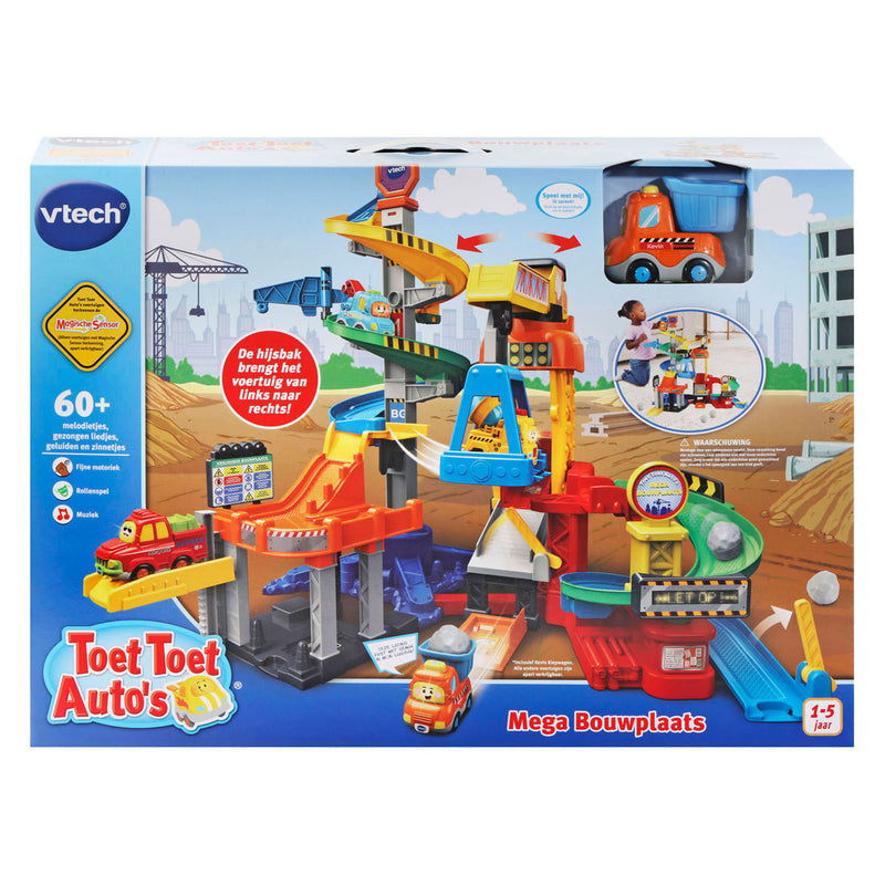 Afbeelding laden in galerijviewer, Vtech toet toet auto's mega bouwplaats speelset - met speelgoed auto - educatief en interactief baby speelgoed - cadeau - vanaf 1 tot 5 jaar

