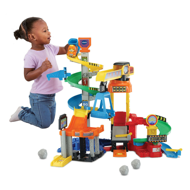Afbeelding laden in galerijviewer, Vtech toet toet auto's mega bouwplaats speelset - met speelgoed auto - educatief en interactief baby speelgoed - cadeau - vanaf 1 tot 5 jaar

