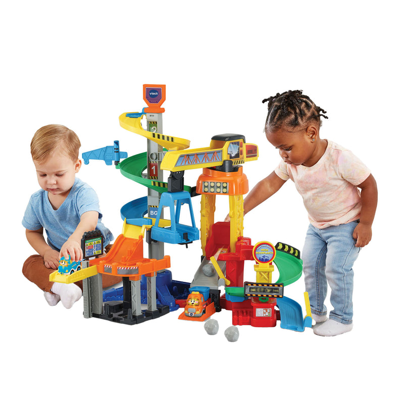 Afbeelding laden in galerijviewer, Vtech toet toet auto's mega bouwplaats speelset - met speelgoed auto - educatief en interactief baby speelgoed - cadeau - vanaf 1 tot 5 jaar
