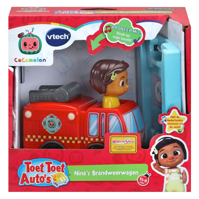 Afbeelding laden in galerijviewer, Vtech Toet Toet Auto's CoComelon Nina's Brandweerwagen
