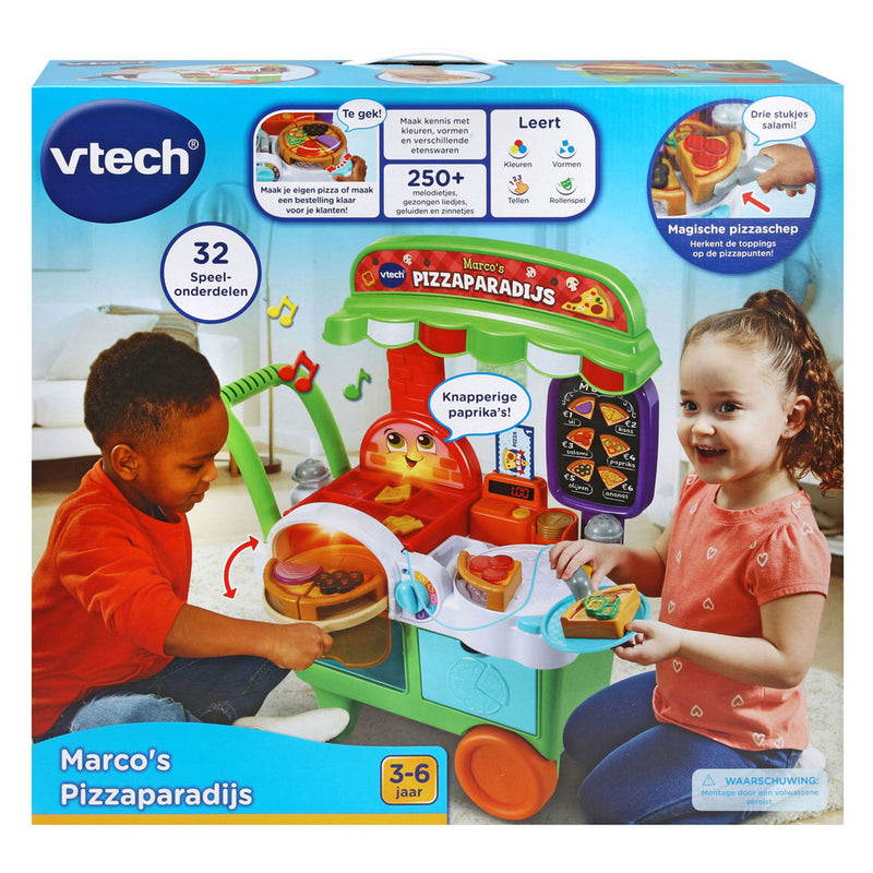 Afbeelding laden in galerijviewer, Vtech marco's pizzaparadijs activity-center - keuken speelgoed - interactief educatief speelgoed - cadeau - kinderspeelgoed 3 jaar
