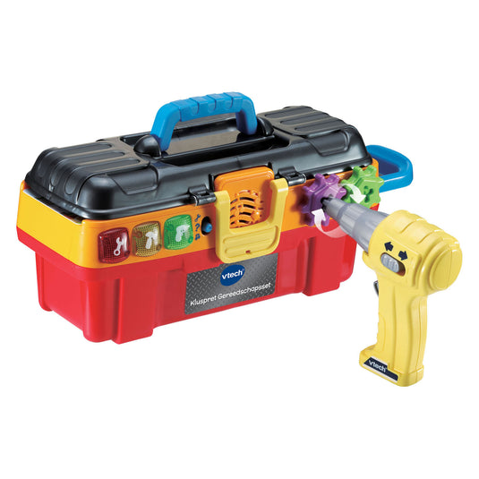 Vtech kluspret gereedschapsset - 9 delige gereedschapsset - vanaf 2 jaar - educatief speelgoed