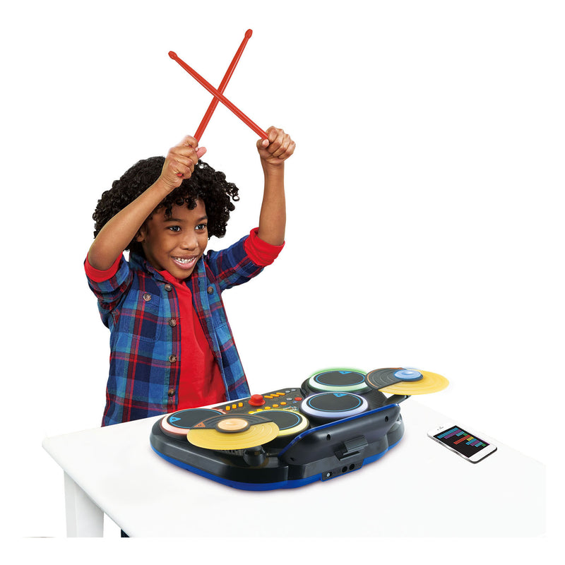 Afbeelding laden in galerijviewer, Vtech kidi dj drums - interactief speelgoed - stimuleert creativiteit - inclusief opname functie bluetooth - speelgoed vanaf 6 jaar
