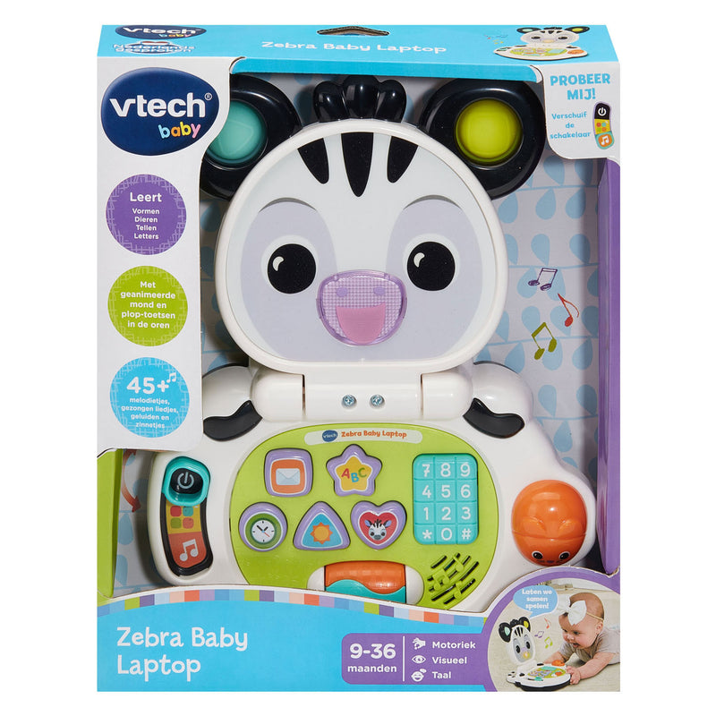 Afbeelding laden in galerijviewer, Vtech zebra baby laptop
