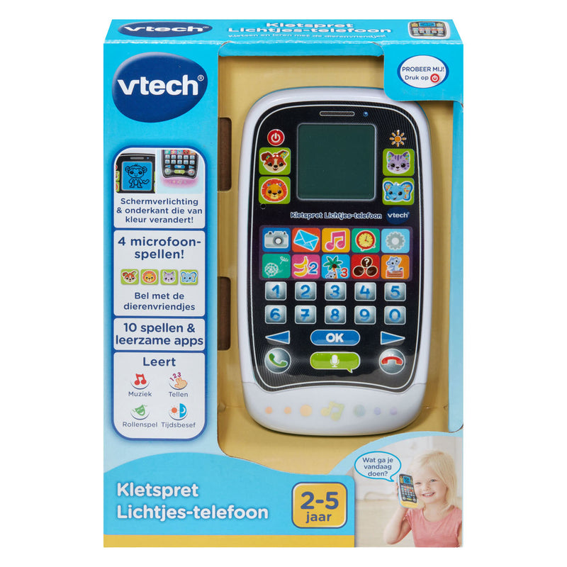 Afbeelding laden in galerijviewer, Vtech educatief speelgoed kletspret lichtjes-telefoon multicolor.
