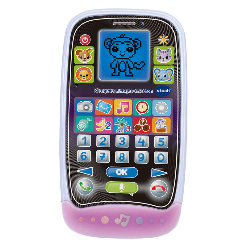 Afbeelding laden in galerijviewer, Vtech educatief speelgoed kletspret lichtjes-telefoon multicolor.
