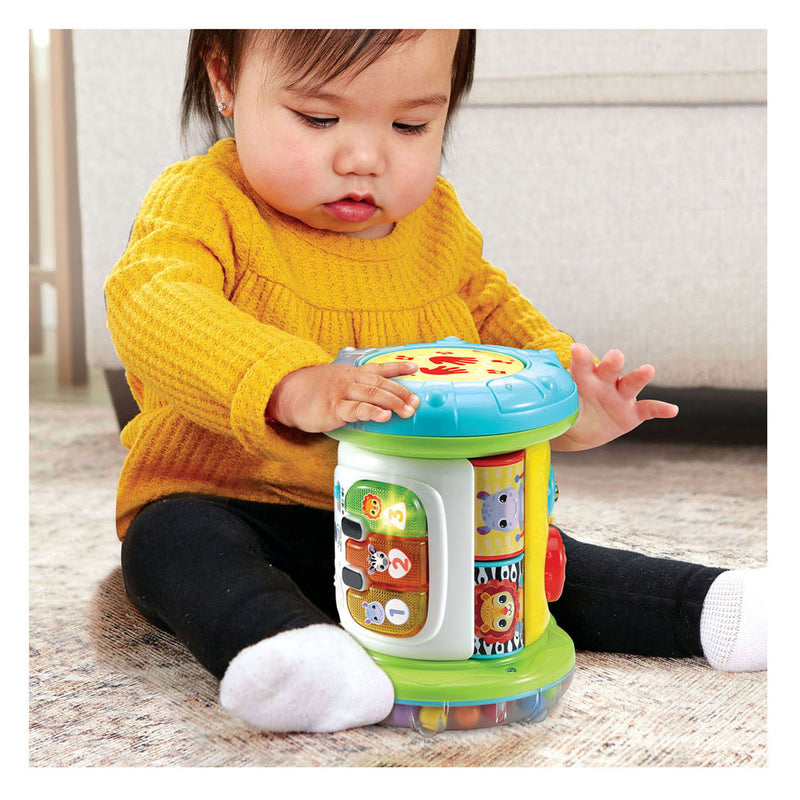 Afbeelding laden in galerijviewer, Vtech magische 3-in-1 tamtamrol babyspeelgoed

