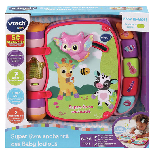 Vtech dierenvriendjes liedjesboek roze