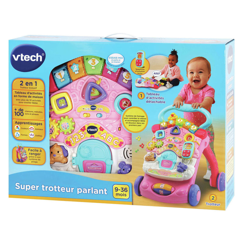 Afbeelding laden in galerijviewer, Vtech 2-in-1 activiteiten loopwagen roze
