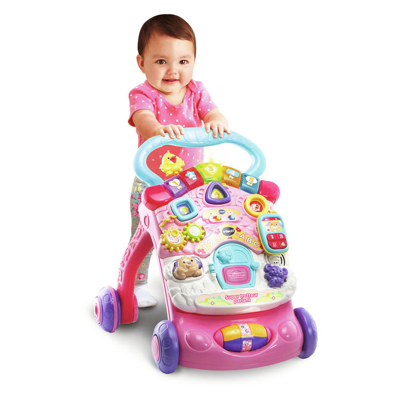 Afbeelding laden in galerijviewer, Vtech 2-in-1 activiteiten loopwagen roze
