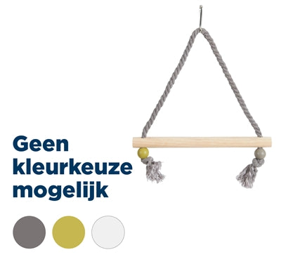 Afbeelding laden in galerijviewer, Zolux schommel hout met touw assorti
