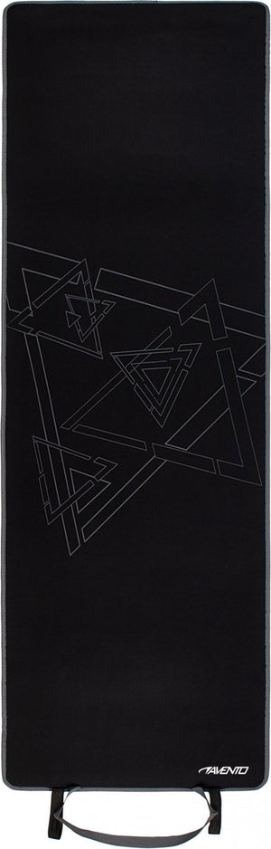 Avento fitnessmat neopreen - 180 x 60 x 0.6 cm - zwart grijs