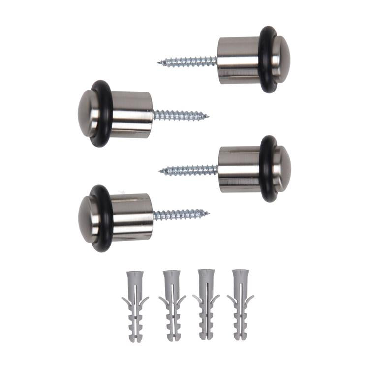 Afbeelding laden in galerijviewer, Mack 1069045 - deurstop cilindermodel inox look ø 20h30 mm 4 st pc | 6 stuks
