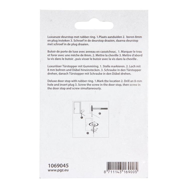 Afbeelding laden in galerijviewer, Mack 1069045 - deurstop cilindermodel inox look ø 20h30 mm 4 st pc | 6 stuks
