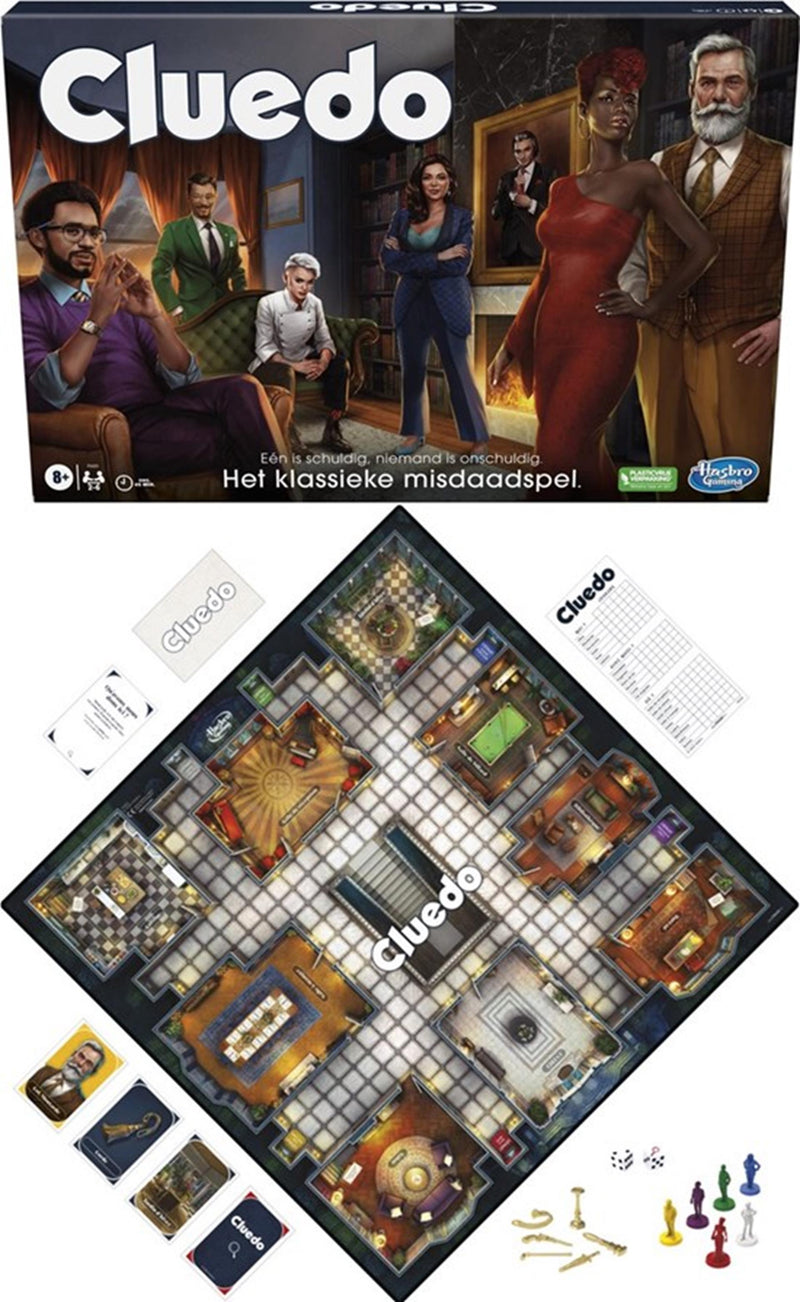 Afbeelding laden in galerijviewer, Hasbro cluedo het klassieke misdaadspel

