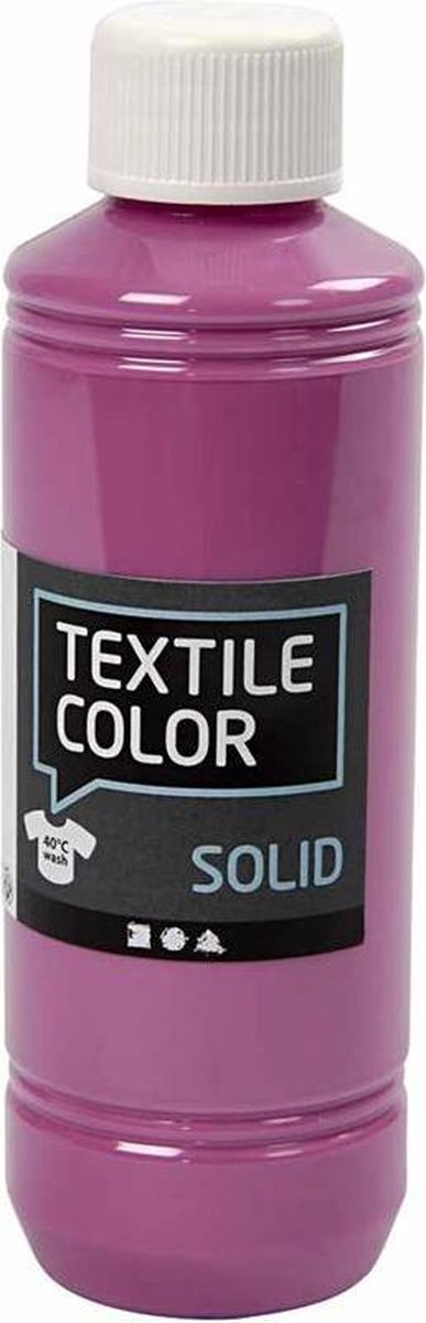 Afbeelding laden in galerijviewer, Creativ company textile color dekkende textielverf - fuchsia, 250ml
