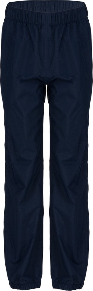 Agu go kids essential - regenbroek - kinderregenbroek - blauw - 128 - waterdicht en ademend poray 5000 - reflecterende prints - unisex