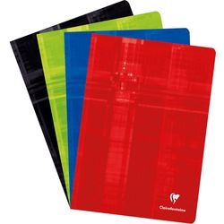 Notitieboek clairefontaine a4 geruit kleurenassortiment 90 g m²