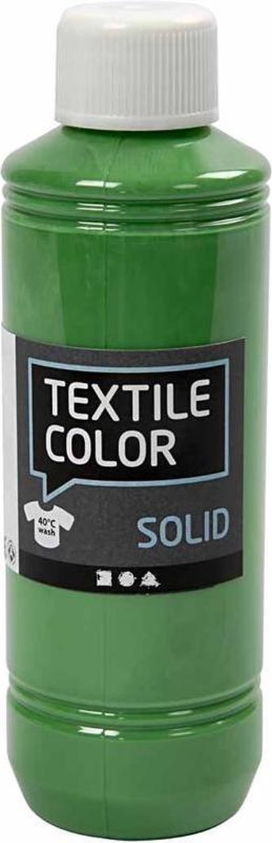 Afbeelding laden in galerijviewer, Creativ company textile color dekkende textielverf - brilliant groen, 250ml
