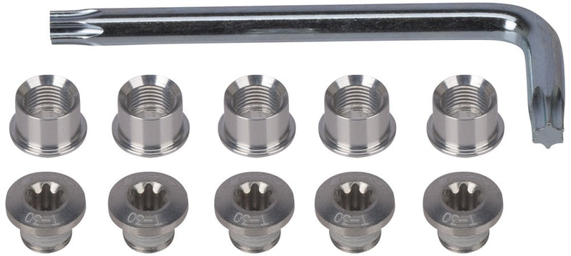 Afbeelding laden in galerijviewer, Fsa chainring screw set torx for 5-arm
