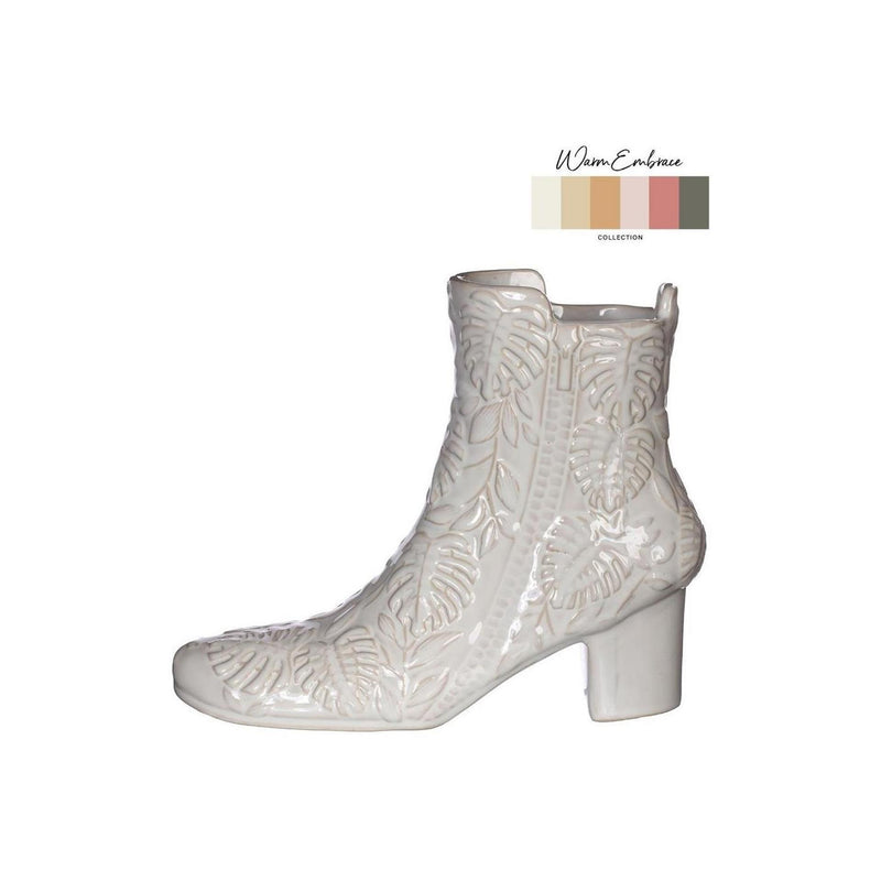 Afbeelding laden in galerijviewer, Ideas 4 seasons vaas bootie crã¨me ø7x22x19cm
