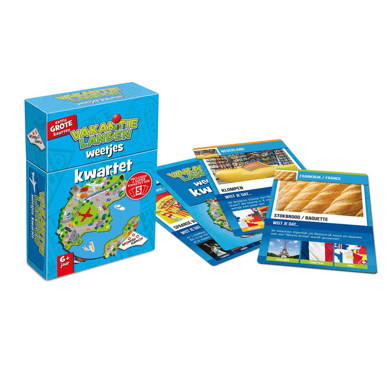 Afbeelding laden in galerijviewer, Identity games vakantielanden weetjes kwartet - kaartspel - boordevol leuke feitjes over populaire vakantiebestemmingen
