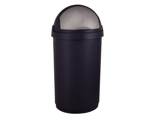Curver roll prullenbak - 50 liter - zwart