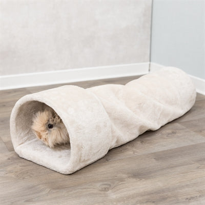 Trixie speeltunnel konijn cavia pluche beige