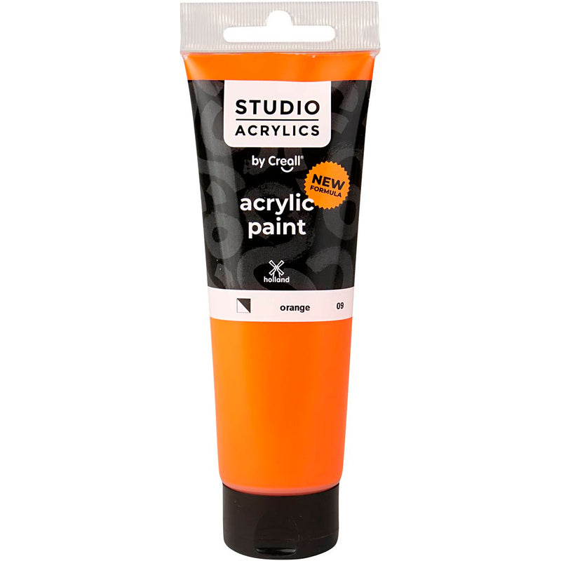 Afbeelding laden in galerijviewer, Https: www.cchobby.nl creall-studio-acrylverf-semi-dekkend-orange-09-120-ml-1-fles
