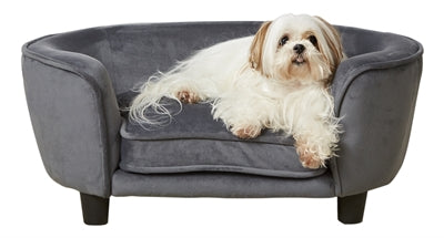 Afbeelding laden in galerijviewer, Enchanted pet Enchanted hondenmand sofa coco donkergrijs
