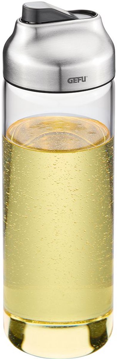 Gefu kippo olie- en azijndispenser – 400 ml – borosilicaatglas – automatisch schenkdeksel – druppelvrij