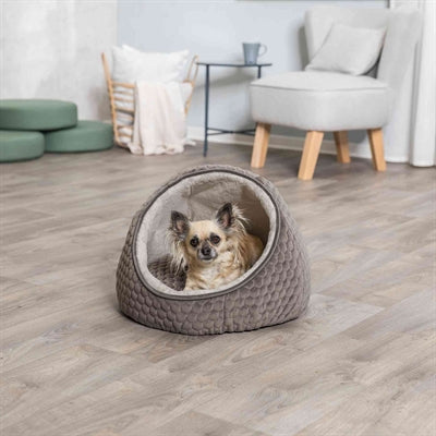 Afbeelding laden in galerijviewer, Trixie Kattenmand iglo livia grijs creme
