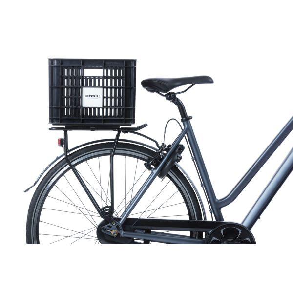 Afbeelding laden in galerijviewer, Basil fietskrat M - medium - 29.5 liter - zwart
