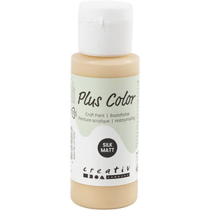 Plus color acrylverf – beige verf – acrylaatverf – acrylic paint – hobbyverf – sneldrogende verf – dekkende verf – waterbasis verf – hoogwaardige decoratie verf – ivoor beige – verf – 60ml