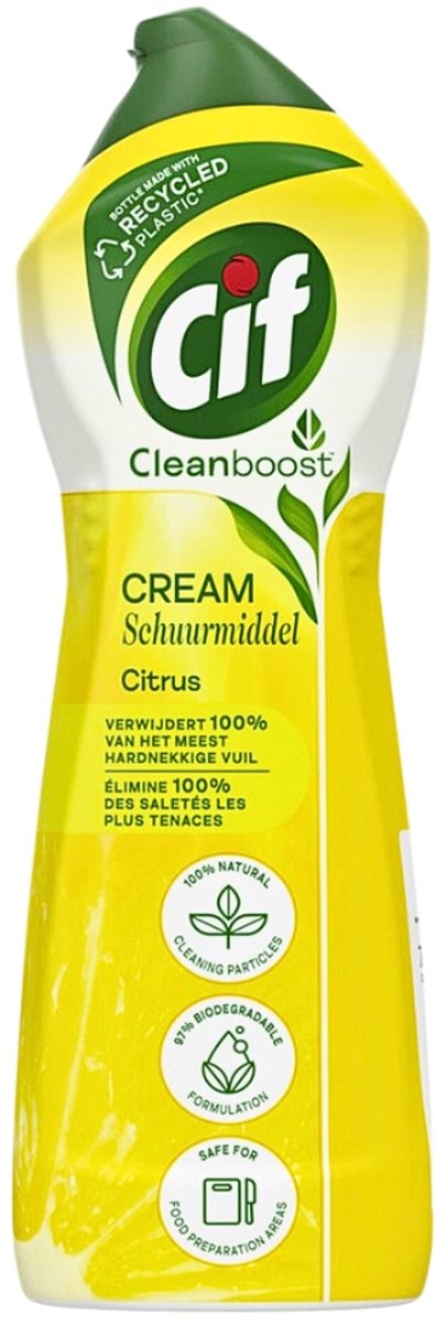 Cif cream schuurmiddel citroen | 4 stuks