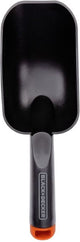 Black+decker tuinschepje - ronde afwerking - diepe bodem - 28,5 cm - zwart