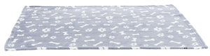 Trixie hondendeken kenny fleece bot pootjes blauw