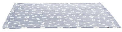Afbeelding laden in galerijviewer, Trixie hondendeken kenny fleece bot pootjes blauw
