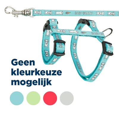 Afbeelding laden in galerijviewer, Trixie konijnentuig met riem baby bunny assorti
